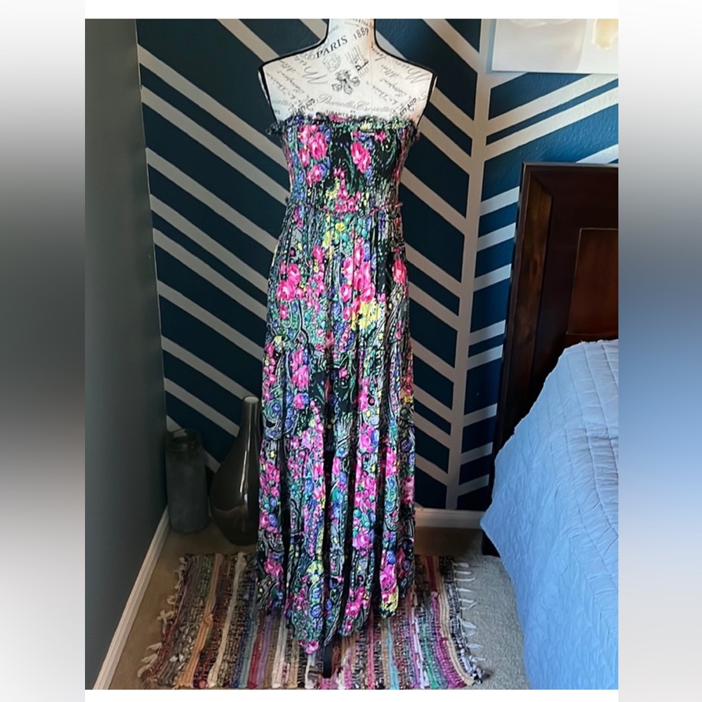 Free People Floral Tiered Maxi Dress